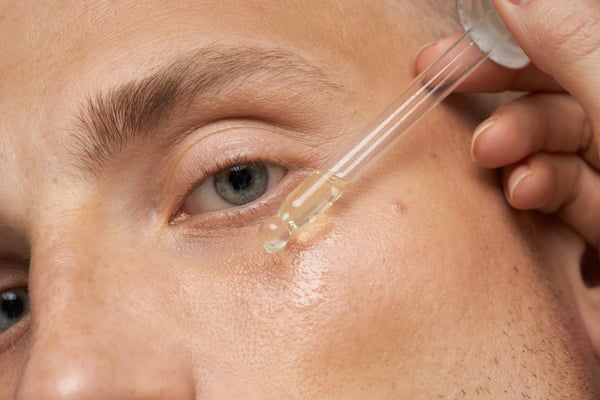serum being applied to face